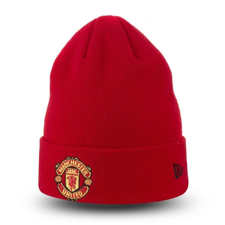 Gorras New Era Beanies Rojos - Manchester United Essential 54609UGVX